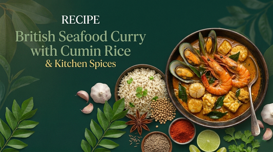 Nature Spices – British Seafood Curry with Cumin Rice
