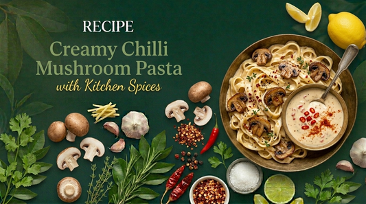 Nature Spices – Creamy Chilli Mushroom Pasta