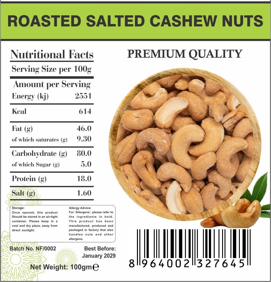 Roasted Salted Cashew Nuts