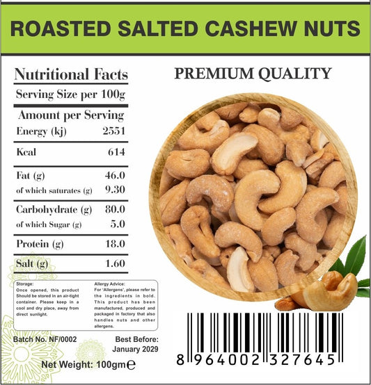 Roasted Salted Cashew Nuts